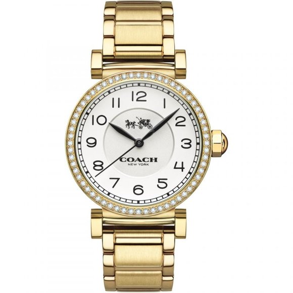 Coach Ladies Madison Watch Gold Plated Cream Dial - Picture 1 of 4